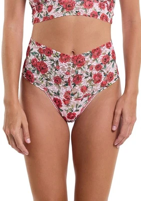 Braguita TANGA RETRO HANKY PANKY PR9K1926 Signature de encaje ~ JE' TAIME ~ OS ~ NUEVA CON ETIQUETAS $32 Foto 1 de 3