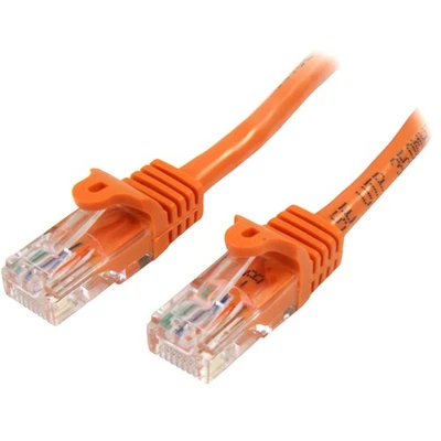 StarTech.com 3 m Orange Cat5e Snagless RJ45 UTP Patch Cable - 3m Patch Cord - Et - Bild 1 von 2