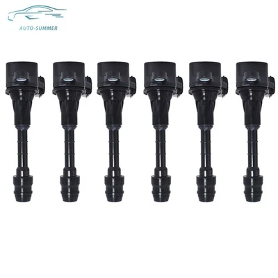 6PCS Ignition Coils For 2003-2006 Nissan 350Z 2006-2008 Infiniti FX35 M35 G35 - Image 1 of 4
