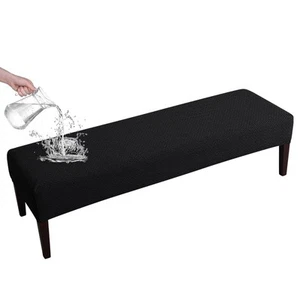 Dining Bench Cover - Waterproof Stretch Jacquard Slipcover for Living Room, K... - Picture 1 of 6