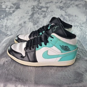 Jordan 1 Mid Tropical Twist Igloo Sneakers Mens 11 Blue - Picture 1 of 11