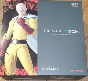 Revoltech Amazing Yamaguchi Saitama Figure ABS, PVC One Punch Man 155mm New - Picture 1 of 10