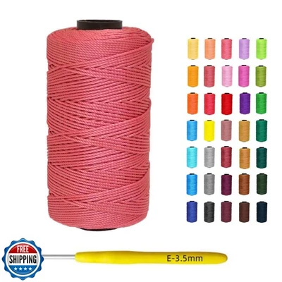 Yusarinl 1.5mm x 219 Yards Polyester Cord for Knitting, Macrame String for DI - Image 1 of 4