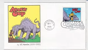 TurtlesTradingPost- Alley Oop- Comic Strips 1995- #3000n FDC Fleetwood Cachet - Picture 1 of 2