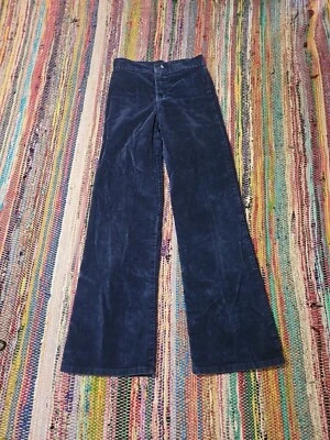 Pantalones de tela gamuza True Vintage años 60 70 Hillbilly niños acampanados 23x26 Foto 1 de 4