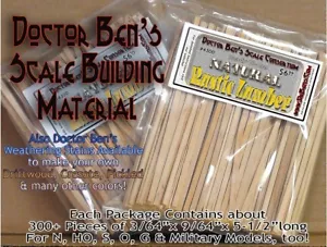 RUSTIC SCALE LUMBER-NATURAL FINISH Bulk Doctor Ben’s Scale Consortium ppa7321 - Imagen 1 de 12