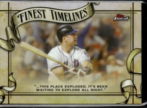 2024 Finest #FT-3 Mike Piazza Finest Timeline Refractor New York Mets - Picture 1 of 2