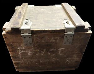 Vintage Military Wooden Ammo Crate for 37mm Auto Gun H.F. M54::EMPTY - Picture 1 of 12