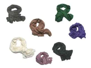 Sciarpa jersey uomo donna stola viscosa nera bianca verde fango blu grigia - Picture 1 of 14