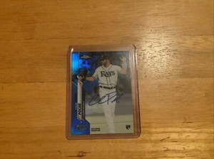 2020 Topps Chrome RC Rookie Auto Blue Refractor /150 Colin Poche #RA-CPO 