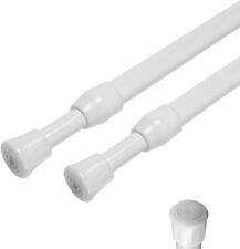 Small Spring Tension Window Curtain Rods 12 to 20-Inch Adjustable Spring Tens...
