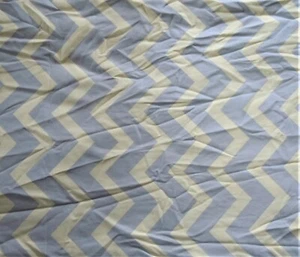 Stoff Richloom Baumwolle Canvas Chevron gelb & grau 1 Stück 7,2 Yards x WOF - Bild 1 von 2