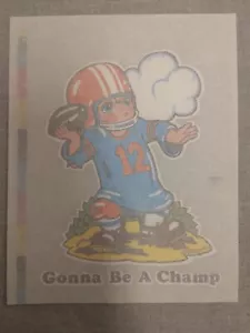 1974 Vintage ROACH "Heat Transfer" GONNA BE A CHAMP (Boy QB) - Bild 1 von 2