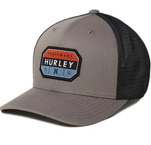 Hurley Portland Trucker Hat / Cap - Gray with Black Mesh - Flexfit S/M - Picture 1 of 2