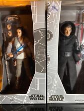 New Disney Store D23 Expo Lim. Edit. STAR WARS fugures Rey and Kylo Ren