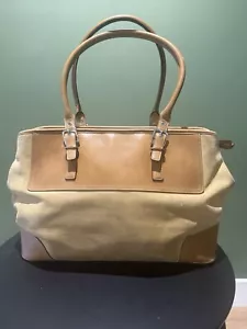 Vintage Suede & Leather Coach tote bag. - Picture 1 of 13