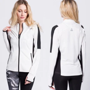 Reebok Womens Speedwick Track Jacket Full Zip Lightweight Tracksuit Gym Running  - Picture 1 of 10