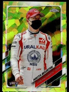 2021 Topps Chrome SAPPHIRE Formula 1 NIKITA MAZEPIN CHARTREUSE 82/199 #57 - Picture 1 of 1