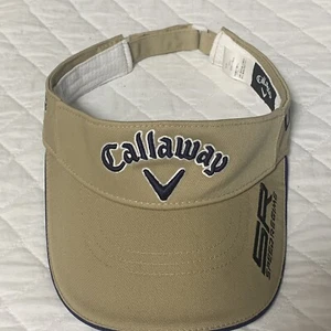 Tan And Blue Callaway Golf Visor. Speed Regime/Legacy/Odyssey/X2 Hot. Adjustable - Picture 1 of 7
