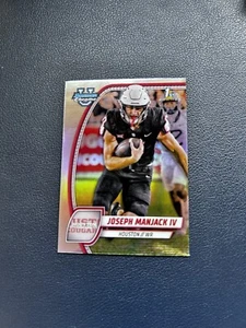 Joseph Manjack IV Refractor 1st Rookie 2024 Bowman Chrome University 107 Houston - Picture 1 of 2