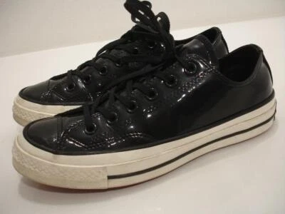 Converse Chuck Taylor All Star 70's Ox Black Patent Sneaker Shoes Women's 7.5 M - Image 1 of 4