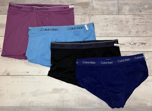 Calvin Klein Briefs & Boxer Briefs size XL Blue/Black/Purple 4-pack - Picture 1 of 13