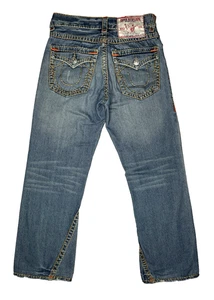 Vintage True Religion Jeans Mens 30 x  30Joey Super T Distressed Made USA Y2K - Picture 1 of 9