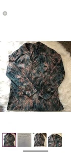 Vintage 70s 60s hand sewn long sleeve top ladies Medium - Picture 1 of 4