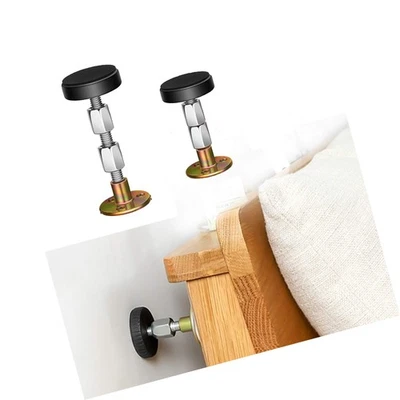 Rolhas de cabeceira para parede, estrutura de cama de ferro ajustável ferramenta anti-agitação, fácil... - Imagem 1 de 4