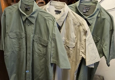 Set of 3 5.11 Tactical Series Men's Short Sleeve Button Up Size 2XL - Image 1 of 4