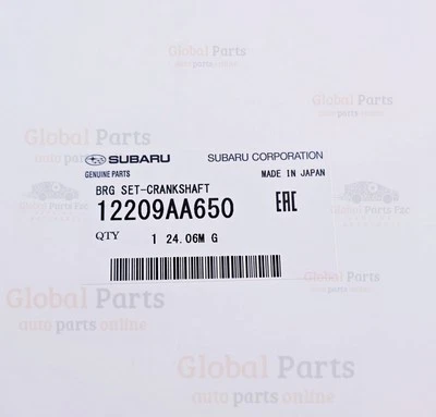 JUEGO DE RODAMIENTOS CIGÜEÑAL SUBARU OEM 12209AA650 (12209-AA650) Foto 1 de 4