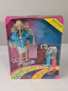 Muñeca Barbie Western Stampin' 1993 juego de lujo muñeca rara 1993 Mattel 10927 - Imagen 1 de 12