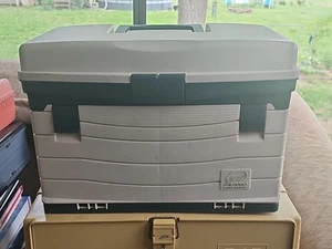 Vintage Plano Tackle Systems 5940 Fishing Tackle Box 4 Drawer 12 H x17 W x9.5 D - Picture 1 of 13