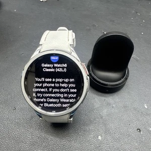 Samsung Galaxy Watch6 Classic SM-R960 47mm Stainless Steel Case with Hybrid Band - Photo 1 sur 3