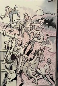 SUNSET STAMPEDE ** MIKE BENNETT'S ORIGINAL ART (2025) 29.09.25 - Bild 1 von 1