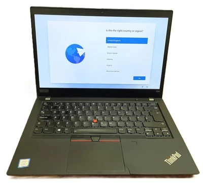 Lenovo Thinkpad T490 core i7-8565U Upto 4.6Ghz 16GB 256GB 14ins FHD W 11 Grade B - Image 1 of 4