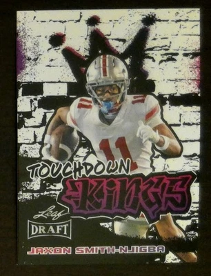 2023 Leaf Draft Touchdown Kings Jaxon Smith-Njigba Rookie RC #97 Seahawks - Image 1 of 2