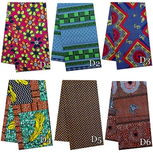 African Ankara Wax Print PolyCotton Fabric Sewing Craft Dressmaking Material - Picture 1 of 18