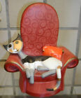 GOEBEL ~  Rosina Wachtmeister  ~  Katze auf Sessel liegend  ~  Spieluhr ~ 17,5cm