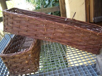 Pflanzkorb Weide, stabil, Natur groß ca.87Lx26Bx18cm H-Metallrahmen stabil 1 St. - Bild 1 von 4