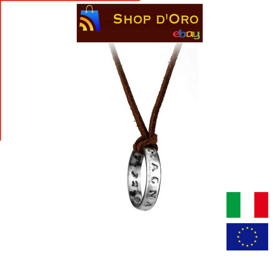 Anello collana Nathan Drake Uncharted Sic videogames cosplay ring