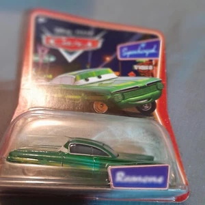 DISNEY PIXAR CARS "RAMONE" IN ORIGINAL PACKAGE 1959 GREEN CHEVROLET IMPALA - Picture 1 of 2