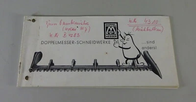 Prospekt / Broschüre Busatis Doppelmesser-Schneidwerke für Holder Stand 3/1972 - Bild 1 von 2