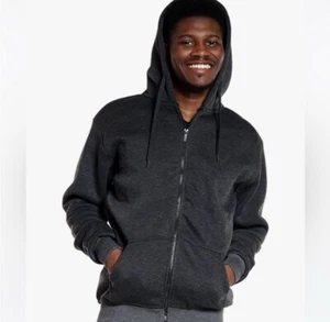 NWT True Rock Men's Classic Full Zip Hoodie Charcoal Gray Size XX-Large - Picture 1 of 7