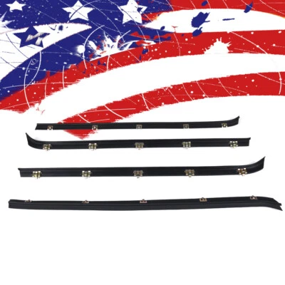Fit For 81-1991 Chevy/GMC Truck FO1930103 Window Sweep Felts Weatherstrip Seal  - Image 1 of 4
