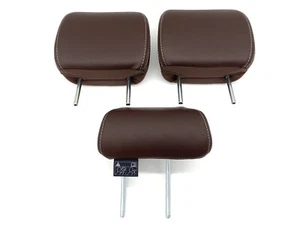 2014 - 2018 Subaru Forester Rear 2nd Row Headrests Set Brown Leather OEM - Picture 1 of 15