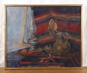 Dipinto originale, natura morta, lampada a cherosene, artista ucraino - Foto 1 di 12