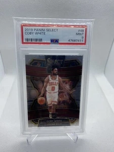 Coby White 2019-20 Panini Select Rookie Concourse NBA Card #48 Bulls PSA 9 MIP? - Picture 1 of 2
