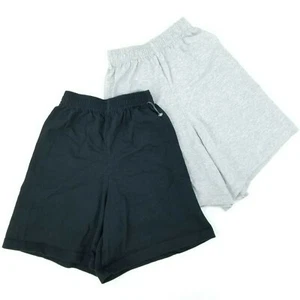 Vtg 90s 2 Pairs Jerzees Activewear Boys / Girls Small (8) Elastic Waist Shorts - Picture 1 of 11