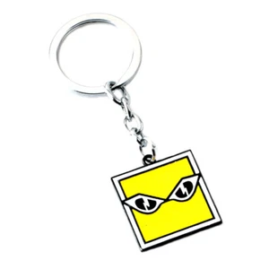 Rainbow Six IQ Silvertone Game Charm Pendant Key Chain - Picture 1 of 1